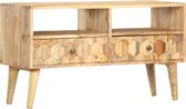 Medina Tv-meubel 90x30x50 cm massief mangohout