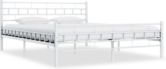 Medina Bedframe metaal wit 180x200 cm