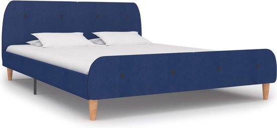 Medina Bedframe stof blauw 180x200 cm