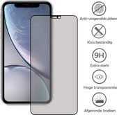 Privacy bescherm glas Full Cover Anti-Spy Screenprotector voor Iphone XR Full Cover extra sterk glas bescherming voor iPhone XR