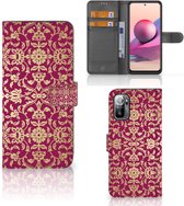 Telefoonhoesje met foto Xiaomi Redmi Note 10/10T 5G | Poco M3 Pro Bookcase Cadeautips Barok Pink