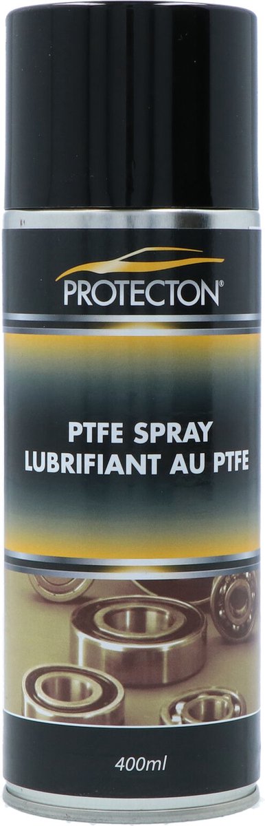 Protecton PTFE Spray - Uitstekende smering & bescherming – Voor bewegende metalen & kunststof onderdelen - Vermindert slijtage en frictie – Vochtbestendig & pH-neutraal – Bestand tegen tempraturen - 50°C tot + 250°C - 400ml
