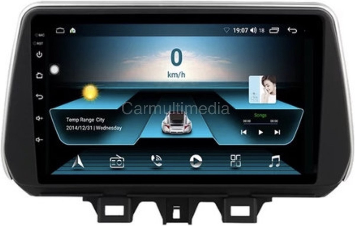 Autoradio voor Hyundai Tucson IX35 2018-2020 2G+32G 8-Core 4G Android 12 Draadloos CarPlay/Android Auto/WiFi/GPS/RDS/NAV/DSP/4G
