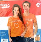 Unisex Tshirt  Maat L - Voor Koningsdag - Holland - Oranje - Nederland - WK 2022
