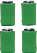 4 st. Groene koelhoud hoesjes voor blikjes - Appel Groen