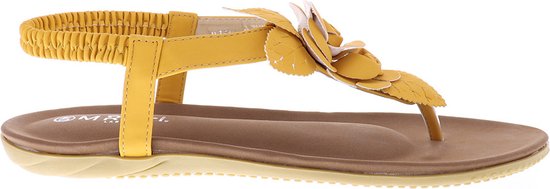Mrch Label Rose Sandales pour femmes Femme - Slippers - Jaune ocre - Taille 36