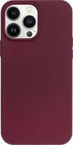 BMAX Siliconen hard case hoesje geschikt voor iPhone 13 Pro Max - Hardcover - Apple - Back cover - Backcover - Beschermhoesje - Telefoonhoesje - Hard case - Telefoonbescherming - Bordeaux rood