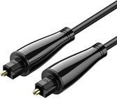 NÖRDIC TOS-212 Glasvezelkabel Toslink SPDIF - Hoogwaardige geluidsoverdracht - 2m - Zwart