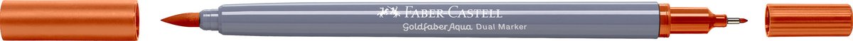Faber-Castell - Duo aquarel marker - Goldfaber - terracotta 186 - brush / 0,6mm - FC-164686