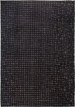 Vloerkleed Louis de Poortere Trammel Structures 9247 Oppian Black Vloerkleed - 80x150  -  -  Tapijt -  -