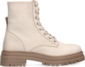 Sacha - Dames - Off white Nubuck veterlaarsjes - Maat 39