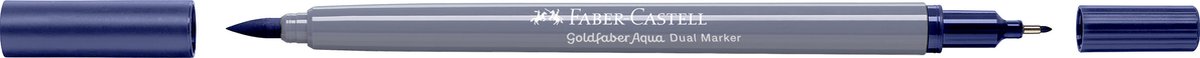 Faber-Castell - Duo aquarel marker - Goldfaber - indanthreen blauw 247 - brush / 0,6mm - FC-164647