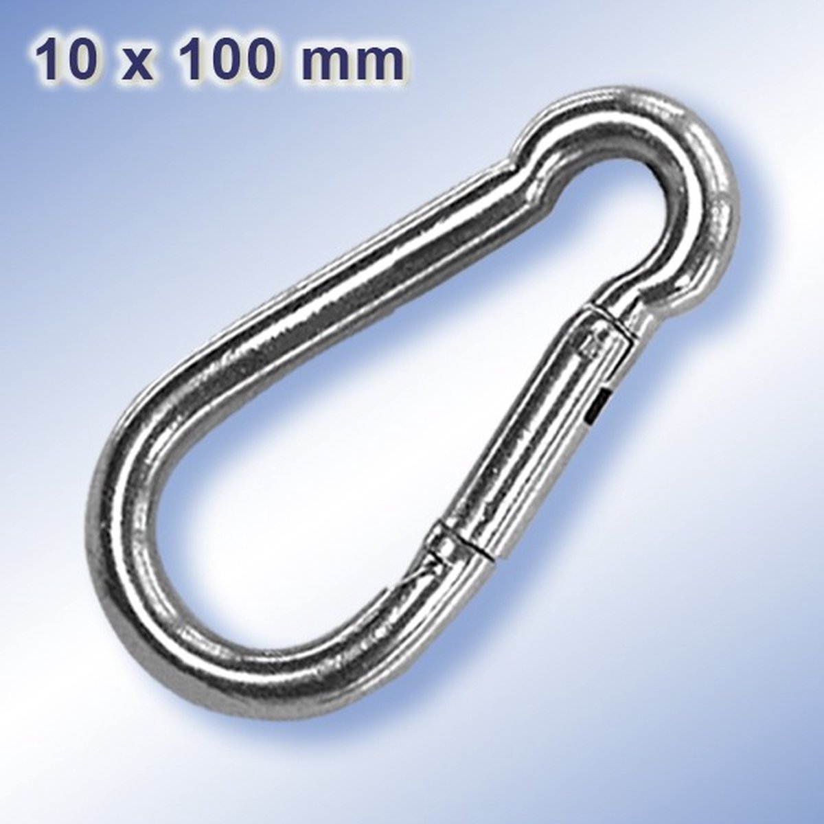 (1 STUKS) 11x120MM KARABIJNHAAK RVS-A4 (AISI 316) DIN 5299