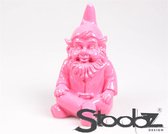 Stoobz tuinkabouter zit fuchsia 12 x 14 x 20