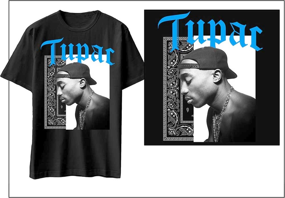 Tupac - Only God Can Judge Me Heren T-shirt - S - Zwart