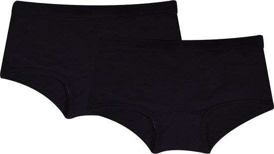 Woody ondergoed set meisjes - zwart - 4 boxers - maat 152