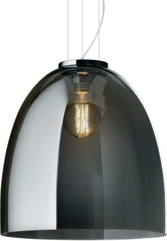 Glazen Hanglamp | E27 fitting | Smoked | Eva | 40CM