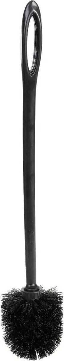 WC-/Toiletborstel - zwart - kunststof - 46 cm