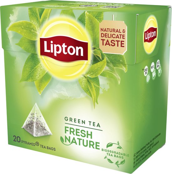Lipton Fresh Nature Groene Thee, met de frisse pure smaak van de natuur - 4  x 20... | bol.com