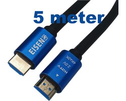 EISENZ HDMI Kabel 5 Meter – 4K Ultra HD High Speed – HDMI 2.0 Kabel voor TV, PlayStation, Laptop & Monitor – 5M | 4K HDMI Cable