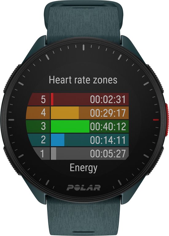 Polar Pacer - GPS Hardloophorloge - Deep Teal - Maten S-L