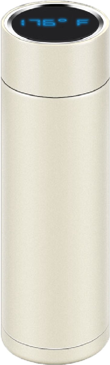 Electrox Digitale Thermosfles met temperatuur LCD display - Smart - Warm/Koud tot 12 uur - - 480mL - Wit - Cadeautje