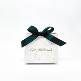 Eid Mubarak marmer look verpakking cadeau voor chocolade snoep ramadan feest 5 stuks