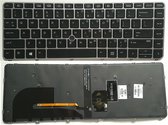 Notebook Toetsenbord geschikt voor o.a. HP EliteBook 745 / 840 G3-G4 Series (verlicht) - P/N: 836308-001