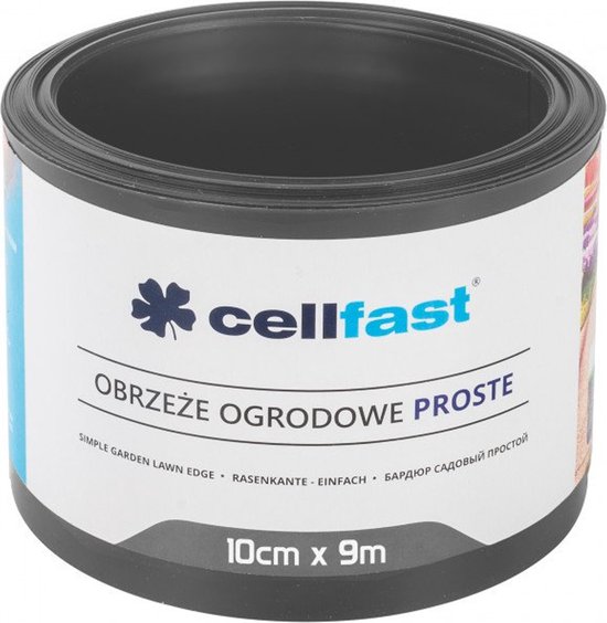 Cellfast - Gazonrand - Tuinranden 10 cm x 9 m | Tuin palissade - Grafietkleur
