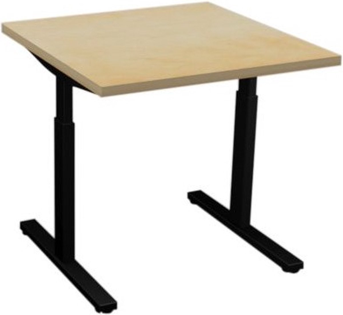 Offeco bureau Oxford - Bureau - Bureautafel - Gaming bureau - Game bureau - Computertafel - Desk - Bureau Zwart - Verstelbaar bureau - Gaming Desk - Bureau tafel - Bureau verstelbaar  Wild Peren  80x80cm-- blad-  onderstel- x80
