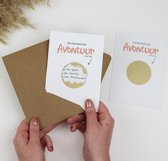 Idea Factory Scratch Card Own Text (3PCS) - Chèque cadeau pour l' Aventure - Anniversaire - Cadeau - Bon - Faire un cadeau