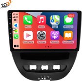 Boscer® Autoradio Android 11 | Peugeot 107, Toyota Aygo & Citroen C1 | Apple Carplay & Android Auto (Draadloos) | 10.1 Inch HD Navigatiesysteem | Achteruitrijcamera & Microfoon