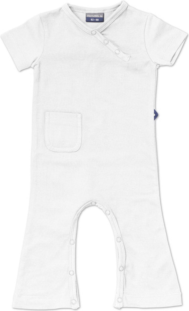 Silky Label jumpsuit ice white - korte mouw - maat 74/80 - wit