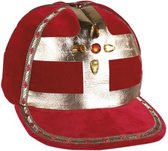 werkmijter Sinterklaas polyester rood/goud one-size