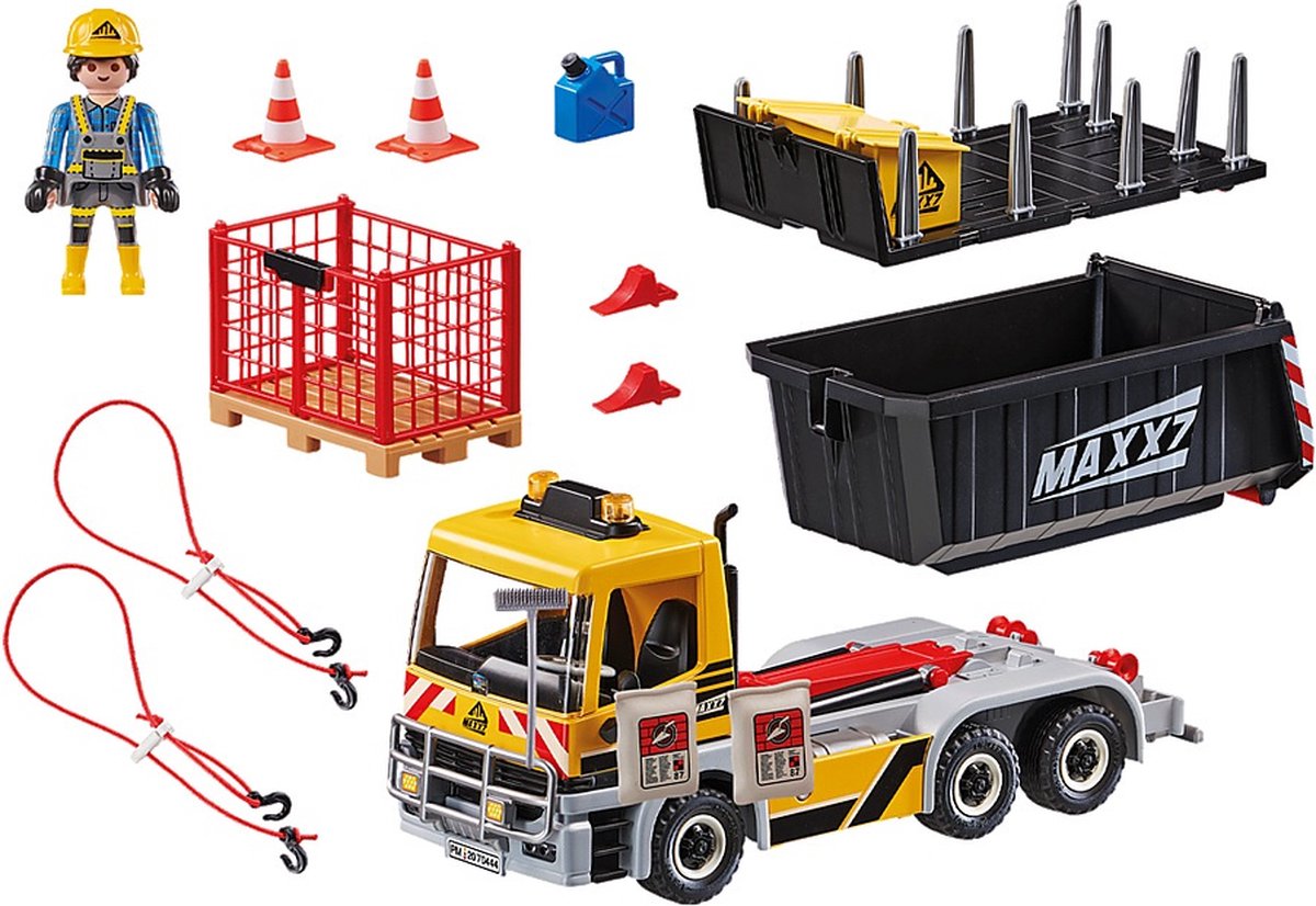 PLAYMOBIL City Action Vrachtwagen met wissellaadbak - 70444 — afbeelding 12