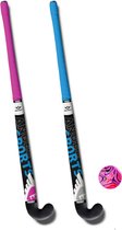 Angel Sports - Hockeyset indoor / outdoor Kunststof 28 Inch - Roze en Blauw - met Bal - In draagtas