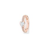 Thomas Sabo Dames-Creole 925 Zilver Zirkonia One Size Roségoud 32020622