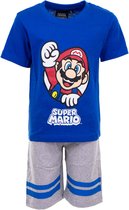 Nintendo Super Mario shortama - blauw - maat 110