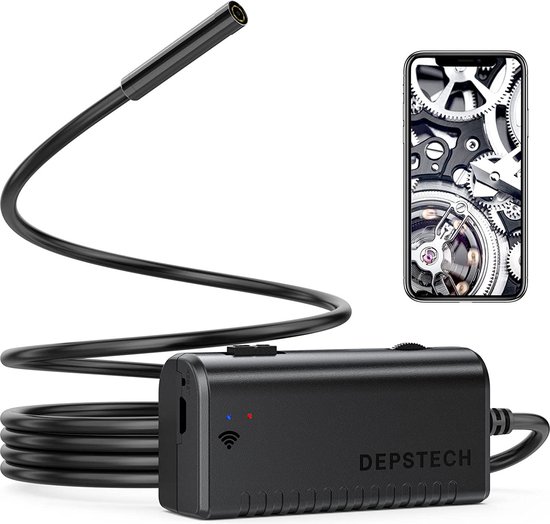 DEPSTECH Caméra endoscope WiFi 1200P avec endoscope léger pour téléphone  portable
