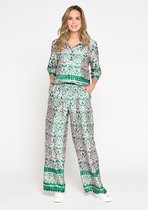 LOLALIZA Satijnen broek - Groen - Maat 34