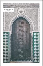 Walljar - Doorway In Marrakech - Muurdecoratie - Poster