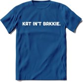 Kat Int Bakkie - Katten T-Shirt Kleding Cadeau | Dames - Heren - Unisex | Kat / Dieren shirt | Grappig Verjaardag kado | Tshirt Met Print | - Donker Blauw - M