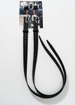 2 Fixplus straps zwart 86cm - TPU spanband voor snel en effectief bundelen en bevestigen van fietsonderdelen, ski's, buizen, stangen, touwen en latten