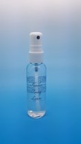 10  x 60ML CLEAR PLASTIC BOTTLE WITH WHITE SPRAY