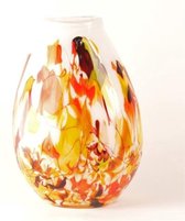 Design Vaas Organic - Fidrio RIO - glas, mondgeblazen bloemenvaas - hoogte 30 cm