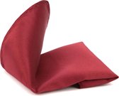 Pochet Bordeaux - Suitable - Pochette – Heren - Unisex - 25x25 cm - Zijde | Geschenkverpakking