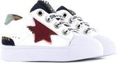 Sneakers | Jongens | white red | Leer | Shoesme | Maat 30