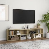 Tv-meubel 149x30x52 cm spaanplaat sonoma eikenkleurig