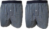 Embrator mannen Boxershorts 2-stuks geruit maat L