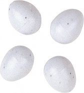 vogeleitjes 1,3 x 1,6 cm wit 4 stuks